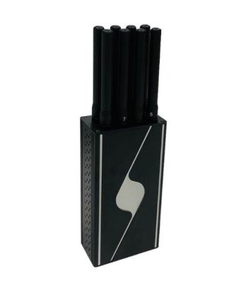 8 Band Handheld GPS Signal Jammer Anti Tracking 2G 3G WiFi 2500MHz