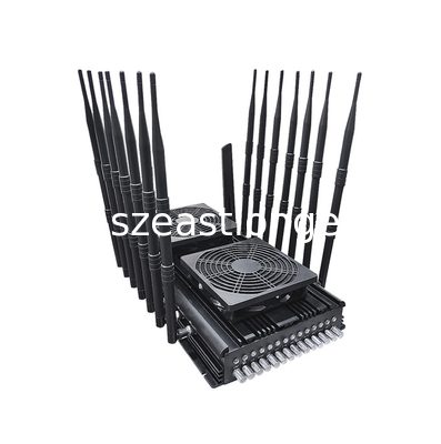14 Antennas Multi Functional Mobile Phone Blocker GPS VHF UHF Interference 5-80m
